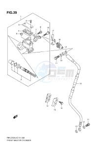 RM-Z 250 drawing FRONT MASTER CYLINDER (L0-L1)