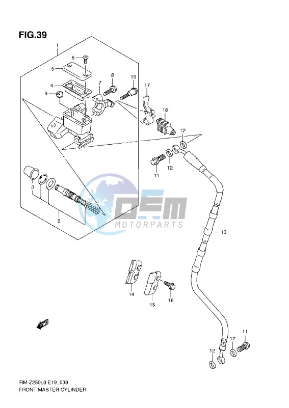 FRONT MASTER CYLINDER (L0-L1)