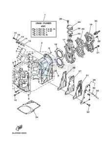 25NMHS drawing CYLINDER--CRANKCASE