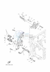 XTZ690D-B TENERE 700 (BW35) drawing STAND & FOOTREST 2