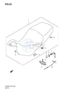 DL650 ABS V-STROM EU-UK drawing SEAT