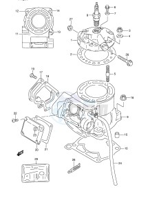 RMX250 (E28) drawing CYLINDER