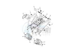 ATV 660 drawing REAR FENDER