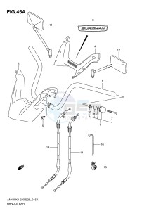 AN400 (E3-E28) Burgman drawing HANDLEBAR (MODEL K4,AN400K5 K6)