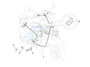 LX 150 4T USA drawing Main cable harness