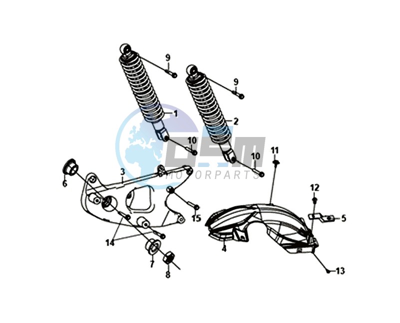 REAR WHEEL / REAR SHOCK ABSORBER