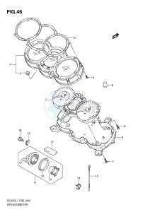 DL650 (E2) V-Strom drawing SPEEDOMETER (DL650AL1 E2)