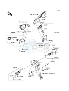 NINJA ZX-10R ZX1000E8F FR GB XX (EU ME A(FRICA) drawing Turn Signals