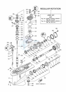 F250DETX drawing PROPELLER-HOUSING-AND-TRANSMISSION-1