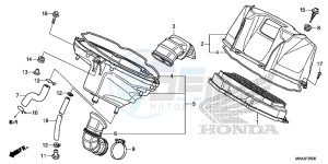 NC750XDG SH125AS UK - (E) drawing AIR CLEANER