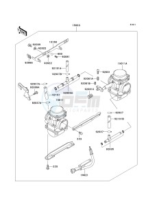 EN 500 C [VULCAN 500 LTD] (C10) C10 drawing CARBURETOR