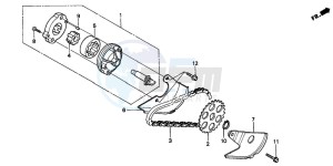 CH125 drawing OIL PUMP