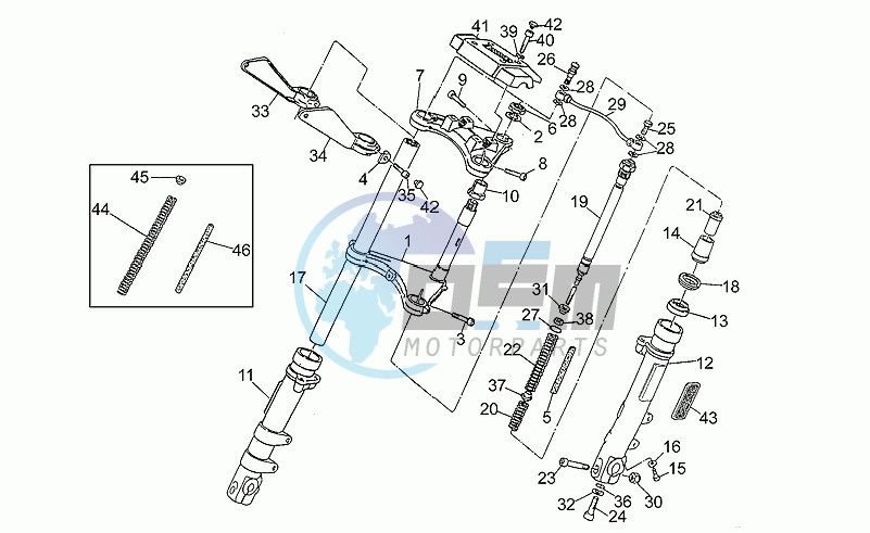 Front shock absorber