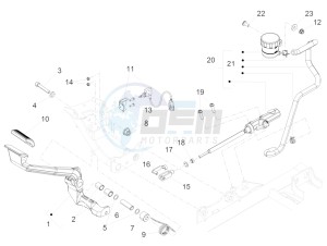 Eldorado 1400 1380 USA drawing Rear master cylinder