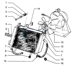 Hexagon 250 GT (5791881) 5791881 drawing Water cooler