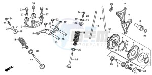 CG125ES drawing CAMSHAFT/VALVE