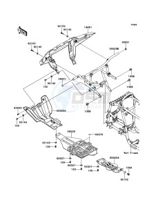 KVF650_4X4 KVF650FCF EU drawing Guard(s)