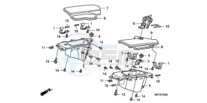 CB1300SA9 SI / ABS BCT MME TWO - (SI / ABS BCT MME TWO) drawing COWL POCKET