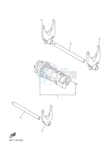 XVS950CU XVS950 XV950 R-SPEC (2DE3) drawing SHIFT CAM & FORK