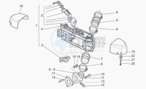 California 1100 Stone - Metal PI Stone/Metal PI drawing Throttle body