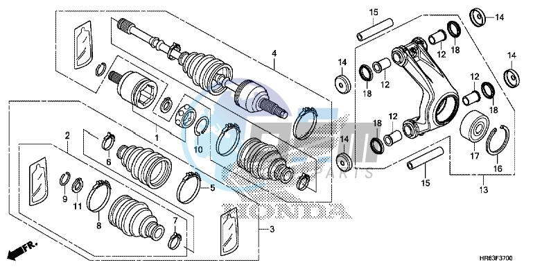 REAR KNUCKLE/REAR DRIVE SHAFT