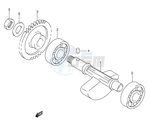 DR-Z400 (E3-E28) drawing CRANK BALANCER