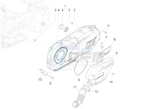 GTS 150 4T 3V IE ABS E4 (EMEA) drawing Crankcase cover - Crankcase cooling