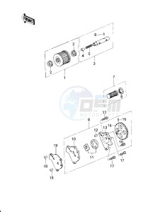 KZ 200 A (A1-A2) drawing OIL PUMP_OIL FILTER