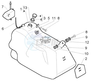 X9 500 Evolution (USA) drawing Fuel Tank