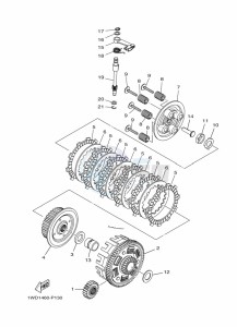 YZF250-A (B1X4) drawing CLUTCH