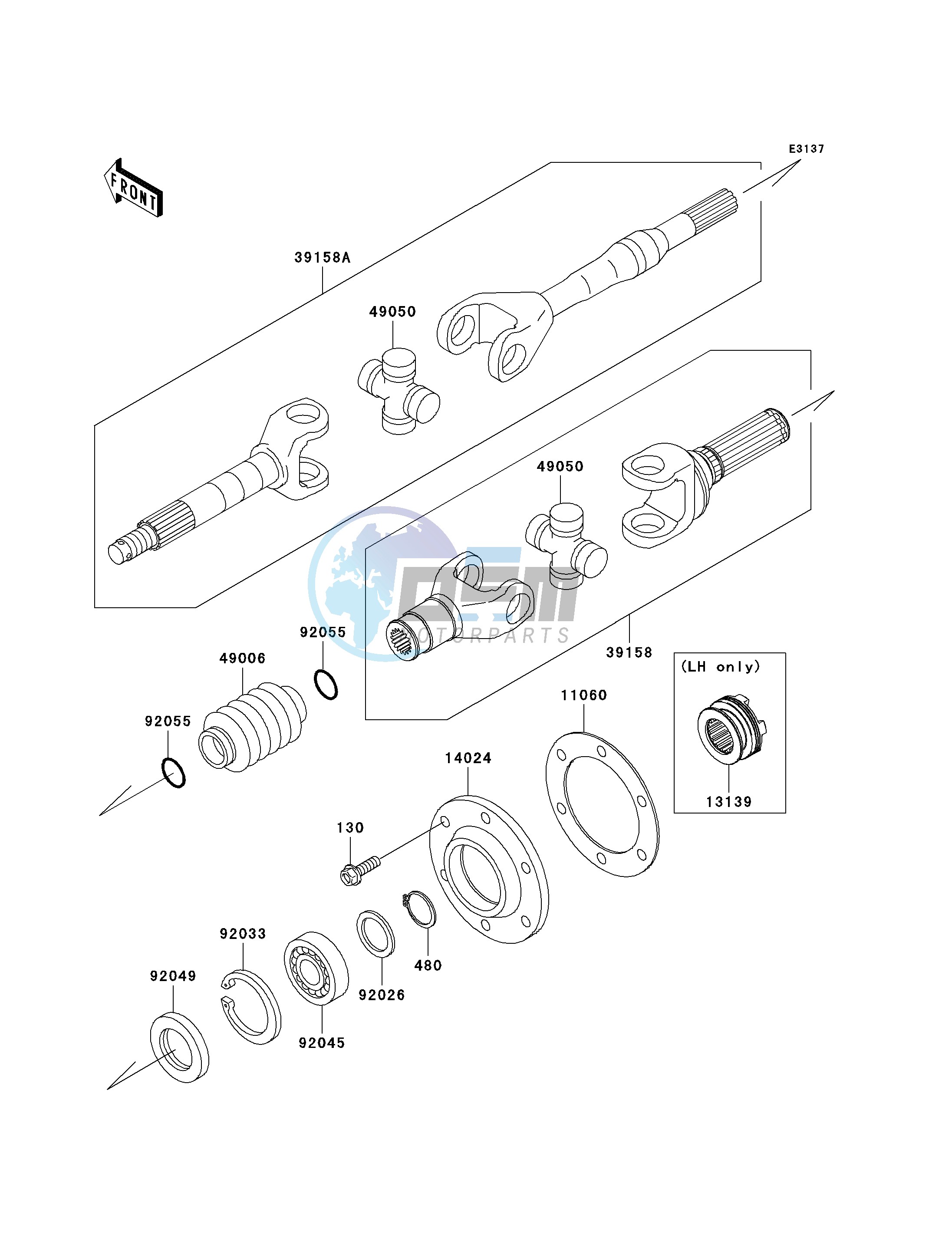 DRIVE SHAFT-REAR