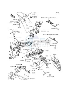 Z800 ABS ZR800DFF UF (UK FA) XX (EU ME A(FRICA) drawing Fenders