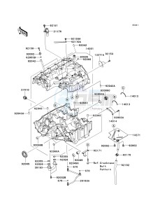 ZX 600 N [NINJA ZX-6RR] (6F) N6F drawing CRANKCASE