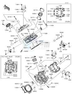 BRUTE FORCE 750 4x4i EPS KVF750HHF EU drawing Cylinder Head