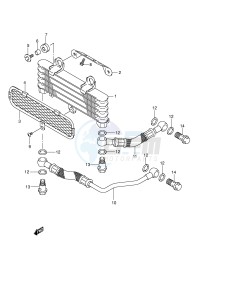 DL650 (E2) V-Strom drawing OIL COOLER