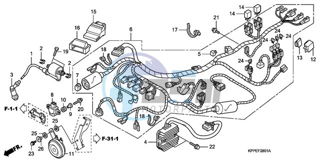 WIRE HARNESS (CBR125RW7/RW9/RWA)