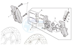 RSV 1000 Tuono drawing Front brake caliper I