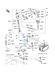 Z750_ABS ZR750M8F GB XX (EU ME A(FRICA) drawing Rear Master Cylinder