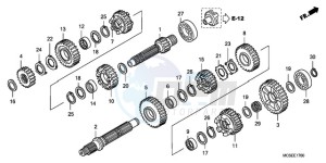 ST1300A9 France - (F / ABS CMF MME) drawing TRANSMISSION