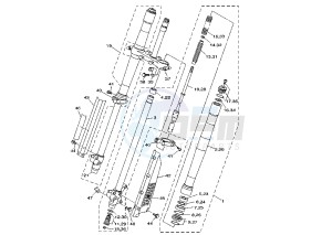 YZ N-LW 80 drawing FRONT FORK