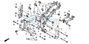 CBF1000T drawing FRAME BODY