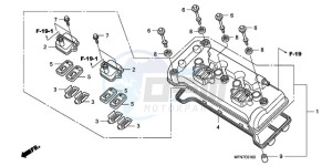 CB1000RA France - (F / CMF) drawing CYLINDER HEAD COVER