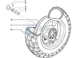 Typhoon 50 (UK) UK drawing Rear Wheel