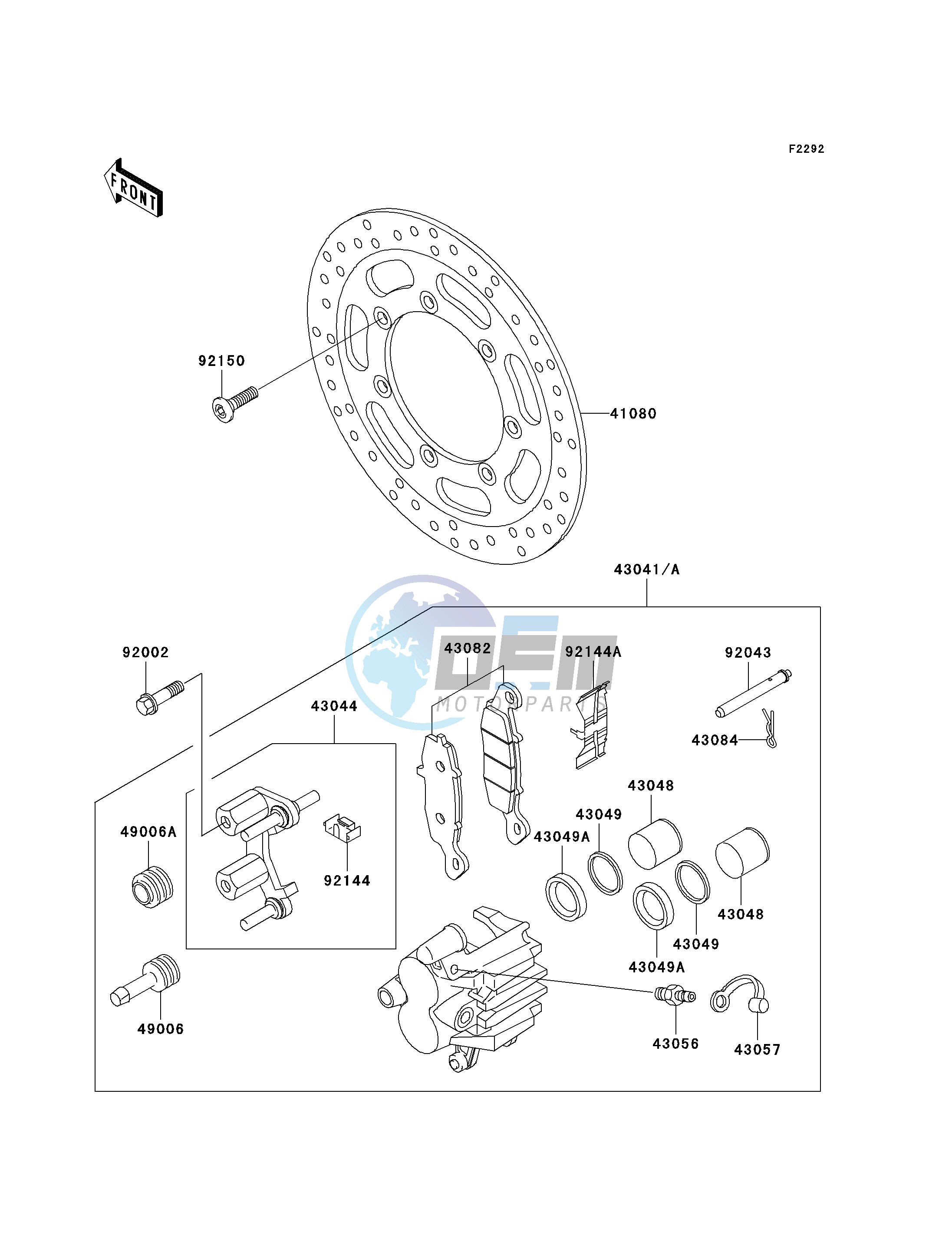 FRONT BRAKE-- E1 - E3- -