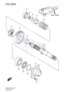 AN650 BURGMAN EU drawing DRIVE SHAFT