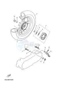 YN50 OVETTO (2APJ 2APJ) drawing REAR WHEEL