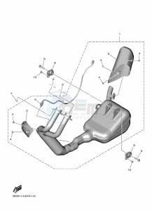 YZF690 YZF-R7 (BEBG) drawing EXHAUST