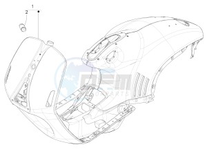 946 ARMANI 125 4T 3V ABS E3 (EMEA, APAC) drawing Frame/bodywork