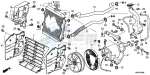 TRX420FA1G TRX420 Europe Direct - (ED) drawing RADIATOR