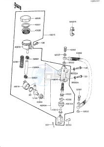 ZN 1300 A [VOYAGER] (A5-A6) [VOYAGER] drawing REAR MASTER CYLINDER